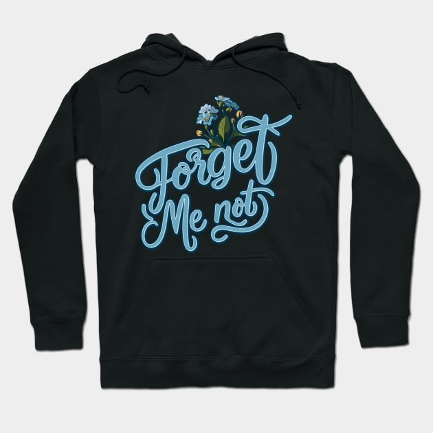 Forget Me Not Day – November Hoodie by irfankokabi